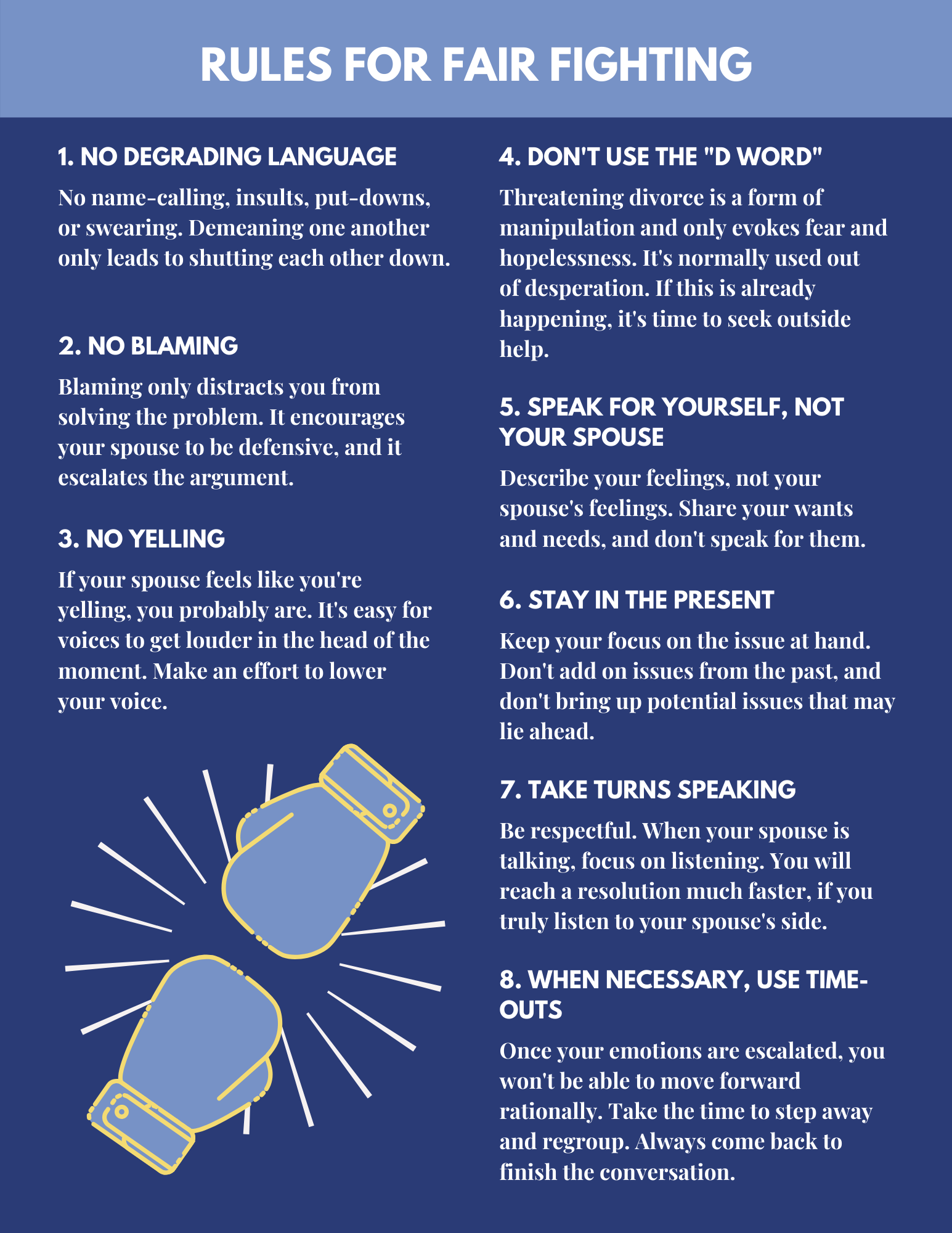 8 Rules For Fair Fighting Expedition Marriage