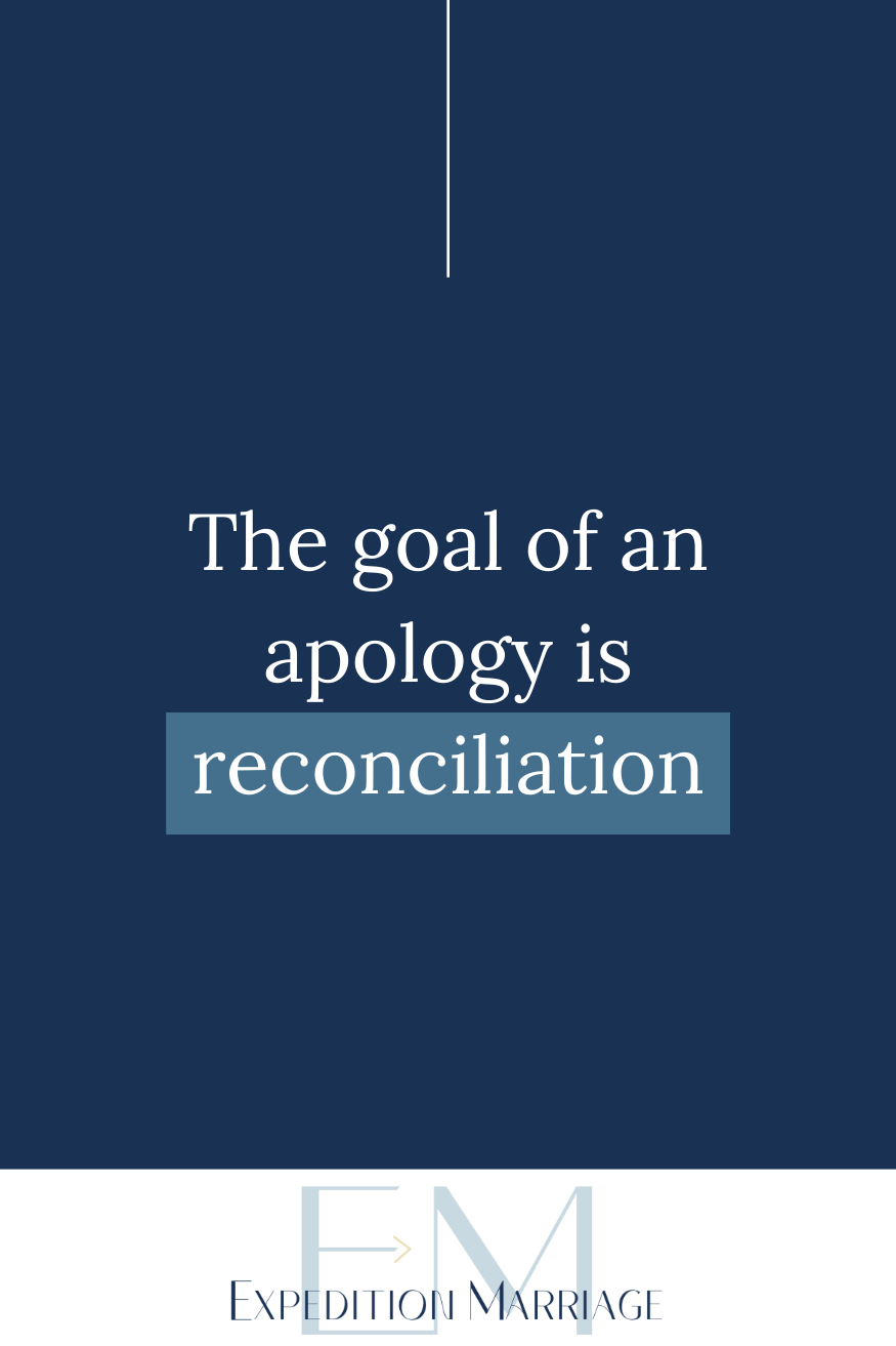 The goal of an apology